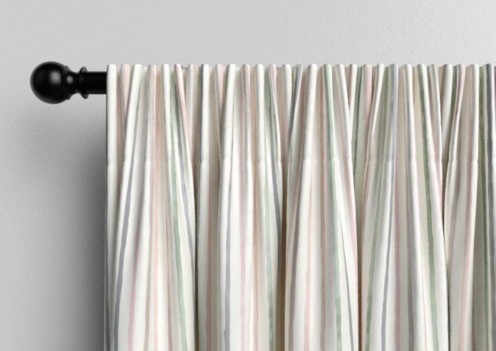 Vintage Stripe, Pastels - Made to Measure Curtains - Image 9